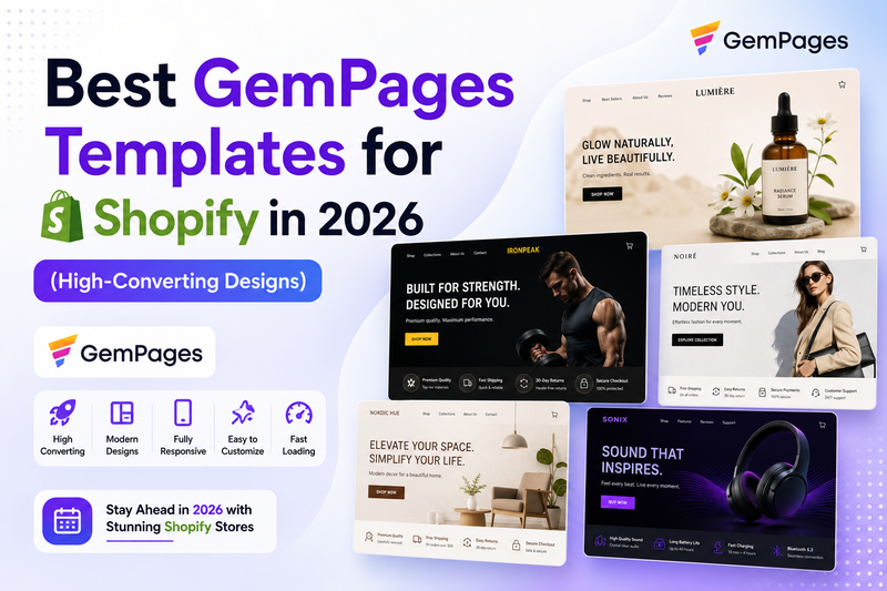 Best GemPages Templates for Shopify in 2026 (High-Converting Designs)