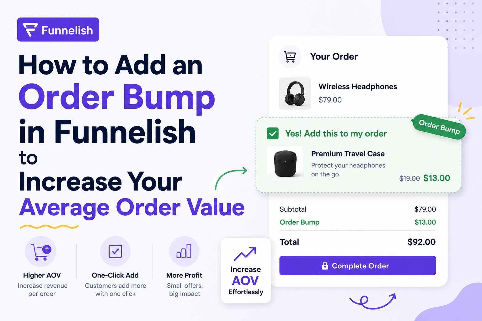 How to Add an Order Bump in Funnelish to Increase Your Average Order Value