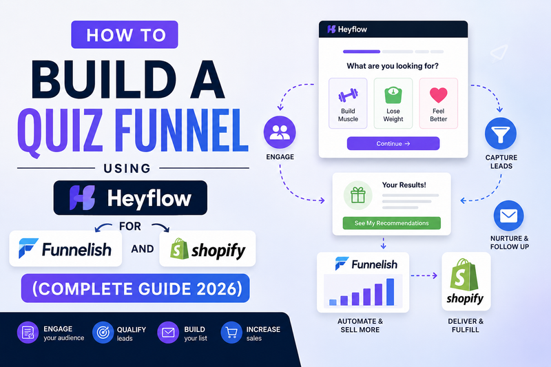 How to Build a Quiz Funnel Using Heyflow for Funnelish and Shopify (Complete Guide 2026)