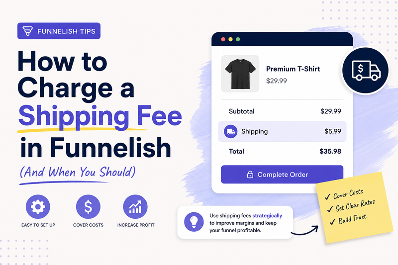 How to Charge a Shipping Fee in Funnelish (And When You Should)