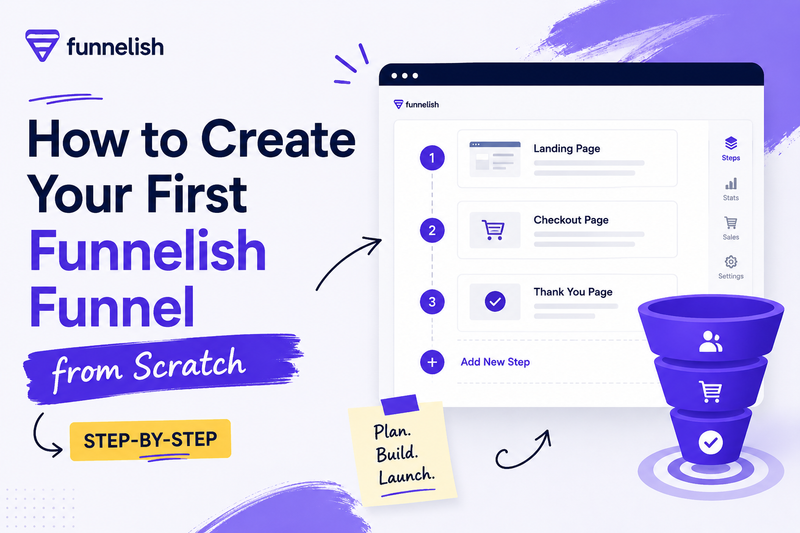 How to create your first Funnelish funnel from scratch step by step guide for beginners