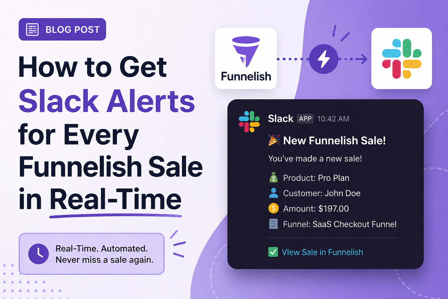 How to Get Slack Alerts for Every Funnelish Sale in Real-Time