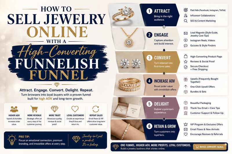 How to Sell Jewelry Online With a High-Converting Funnelish Funnel