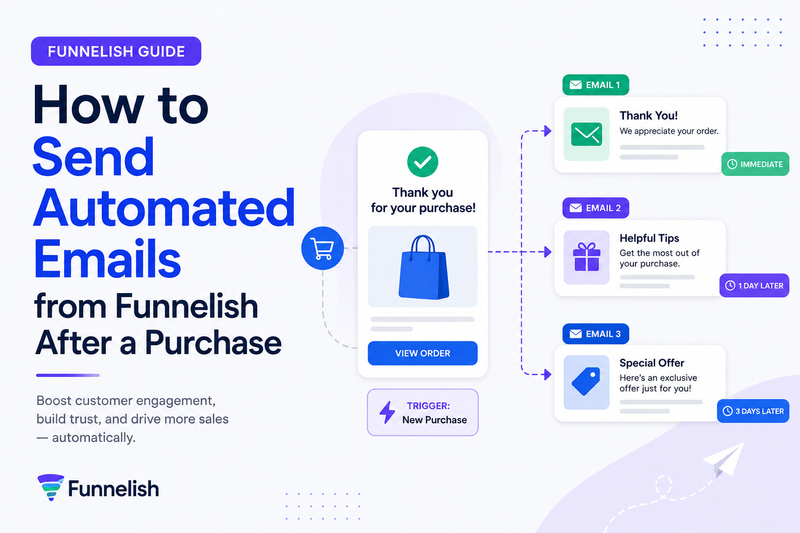 How to Send Automated Emails from Funnelish After a Purchase