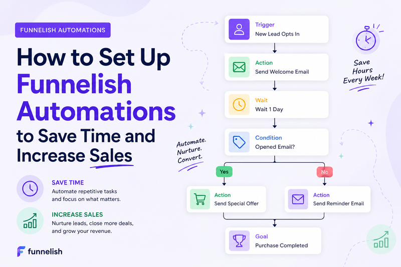 How to Set Up Funnelish Automations to Save Time and Increase Sales