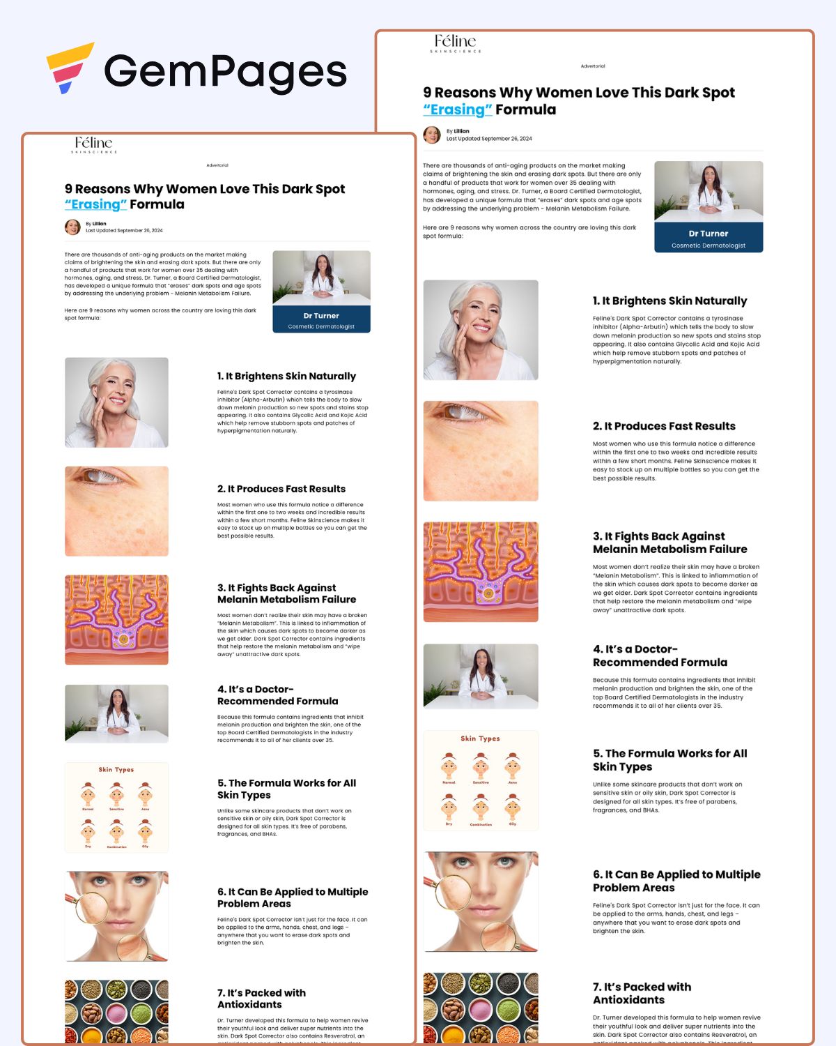 9 Reasons Listicle Page | GemPages Template
