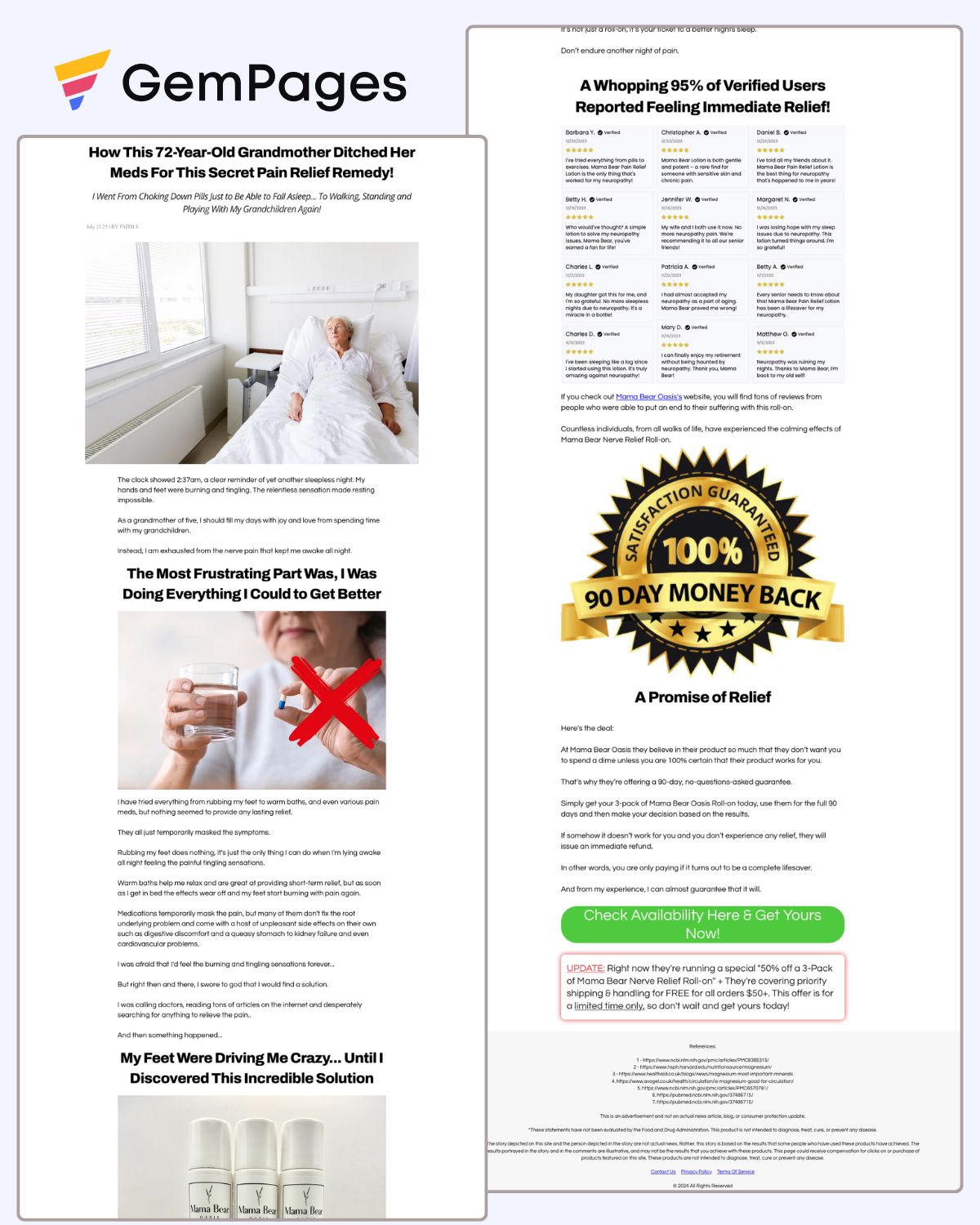 Shopify Advertorial Page | GemPages Template