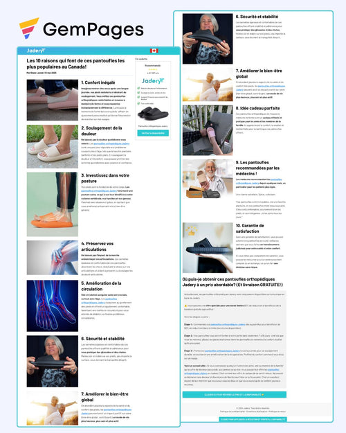 Jadery Listicle Page | GemPages Template