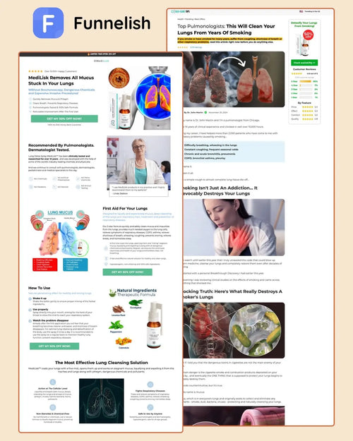 Medilisk Funnel | Funnelish Template Ecom Funnel Template