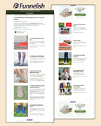 Hike FootWear Listicle Page | Funnelish Template