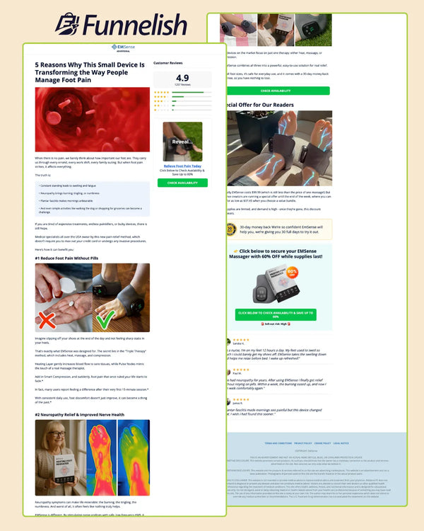 EMSense Funnel | Funnelish Template
