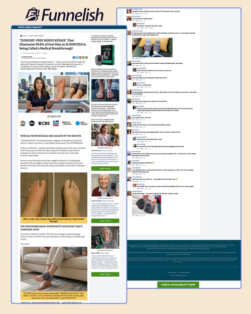 RejuvaCare Funnel | Funnelish Template