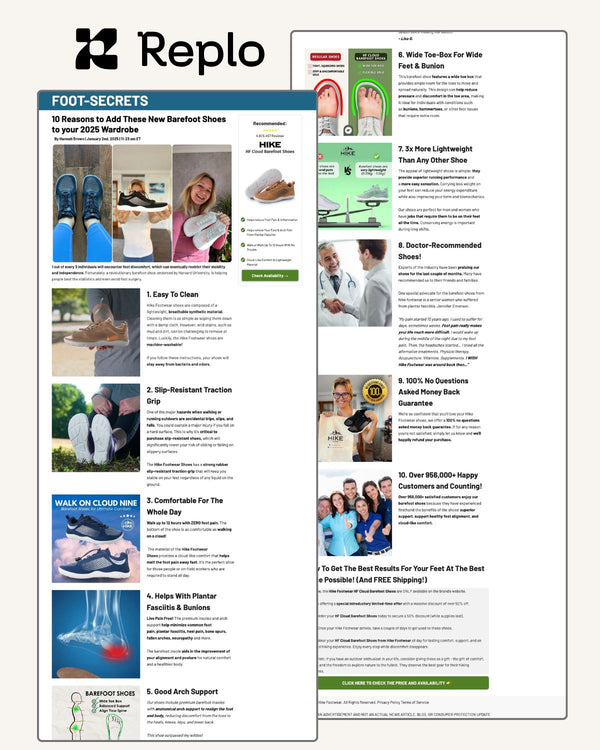 10 Reasons Listicle Page | Replo Template