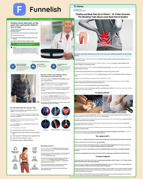 Dainely Belt Funnel | Funnelish Template Ecom Funnel Template