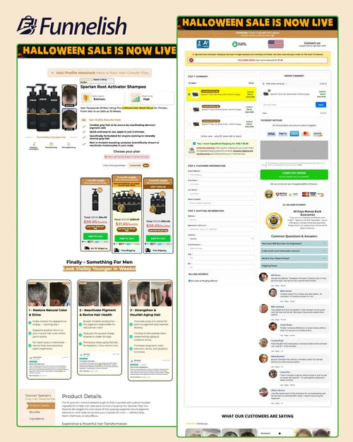 Try Spartan Funnel | Funnelish Template Ecom Funnel Template