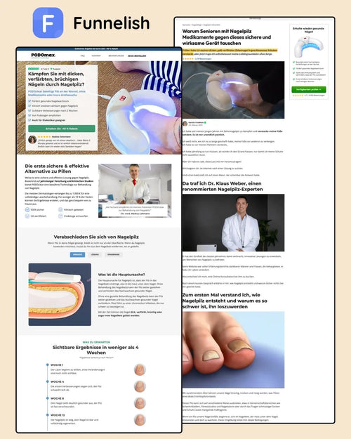 Nail Fungus Therapy Funnel | Funnelish Template Ecom Funnel Template