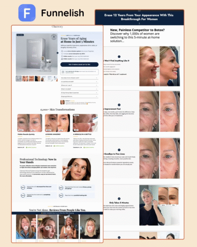 Try-Glamory Funnel | Funnelish Template