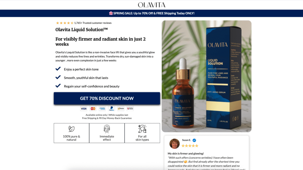 Skin Care Magazine(Olavite) Funnel | Funnelish Expert