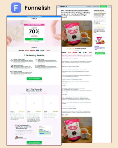 Lulutox Detos Funnel | Funnelish