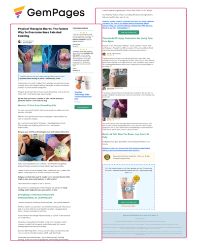 Physical Therapist Shares Advertorial Page | GemPages