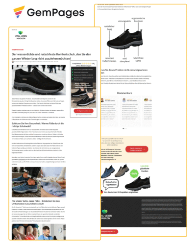 Vital Leben Magazine Advertorial Page | GemPages