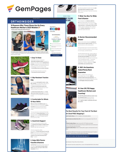 OrthoInsider Listicle Page | GemPages