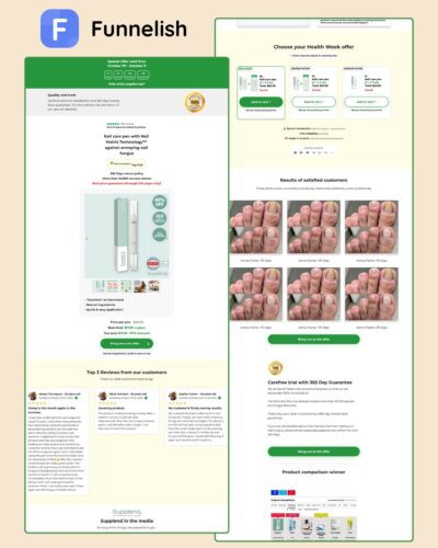 Nail Care Pen Product Page | Funnelish Template